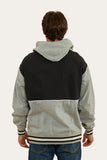 Ringers Western Davis Mens Hoodie Grey Marle & Black