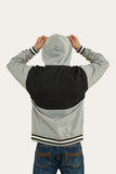 Ringers Western Davis Mens Hoodie Grey Marle & Black