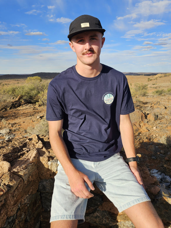 Broken Hill Surf Club Unisex Grey Desert Surf Tee Navy
