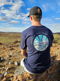 Broken Hill Surf Club Unisex Grey Desert Surf Tee Navy
