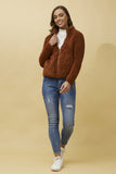 CKM Lyn Teddy Fur Jacket Cinnamon