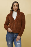 CKM Lyn Teddy Fur Jacket Cinnamon
