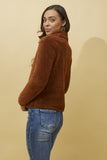 CKM Lyn Teddy Fur Jacket Cinnamon