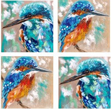 Kingfisher Coaster Set