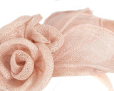Max Alexander Sinamay Flower Fascinator Nude