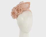 Max Alexander Sinamay Flower Fascinator Nude