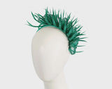 Max Alexander Sinamay & Feathers Fascinator Green