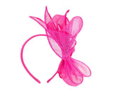Max Alexander Sinamay Bow Fascinator Fuchsia