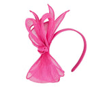 Max Alexander Sinamay Bow Fascinator Fuchsia