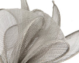 Max Alexander Sinamay Bow Fascinator Silver