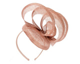 Max Alexander Sculpted Sinamay Fascinator Taupe