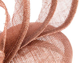 Max Alexander Sculpted Sinamay Fascinator Taupe