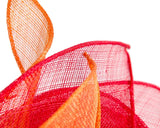 Max Alexander Sinamay Pillbox Fascinator Red & Orange