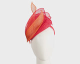 Max Alexander Sinamay Pillbox Fascinator Red & Orange