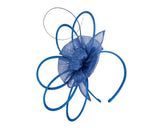Max Alexander Unique Sinamay Fascinator Royal Blue
