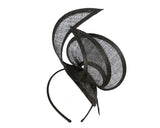 Max Alexander Edgy Sinamay Fascinator Black