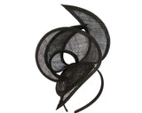 Max Alexander Edgy Sinamay Fascinator Black