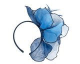 Max Alexander Organza Fascinator Blue