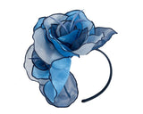 Max Alexander Organza Fascinator Blue