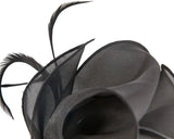 Max Alexander Organza Bow Fascinator Black