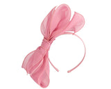 Max Alexander Organza Bow Fascinator Pink