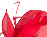 Max Alexander Organza Bow Fascinator Red