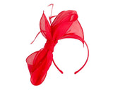Max Alexander Organza Bow Fascinator Red
