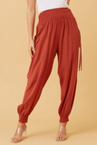 CKM Solid Harem Pants Burnt Orange