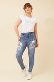 CKM Infinity Dazzle Denim Jeans Silver