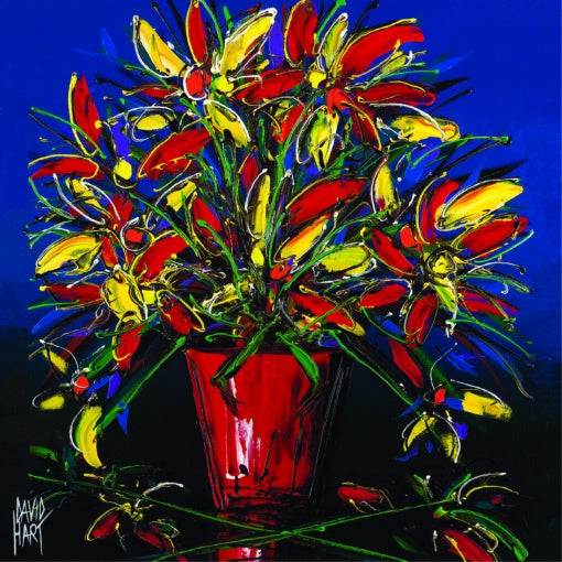 Red Vase Coaster Set