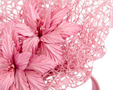 Fillies Collection Staggering Racing Fascinator Dusty Pink