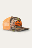 Ringers Western Scotty Trucker Cap Leaf Camo & Orange