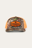 Ringers Western Scotty Trucker Cap Leaf Camo & Orange