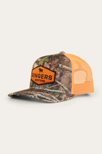 Ringers Western Scotty Trucker Cap Leaf Camo & Orange