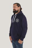 Ringers Western Signature Bull Mens Pullover Hoodie Navy & White