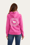 Ringers Western Signature Bull Wmns Pullover Hoodie Candy & White
