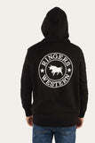 Ringers Western Signature Bull Mens Pullover Hoodie Black w White