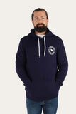 Ringers Western Signature Bull Mens Pullover Hoodie Navy & White