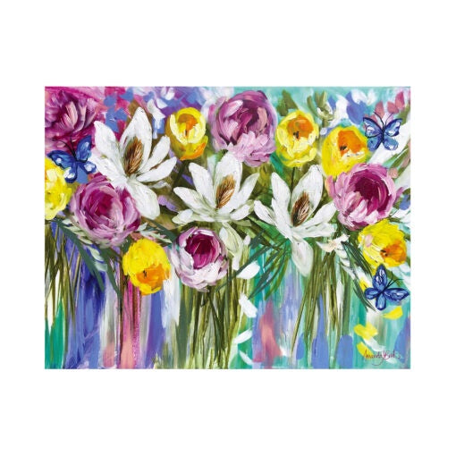 Spring Bouquet & Butterfly HB Placemat Set