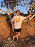 Broken Hill Surf Club Unisex Sunrise Yellow Tee White