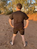 Broken Hill Surf Club Unisex Sunrise Yellow Tee Black