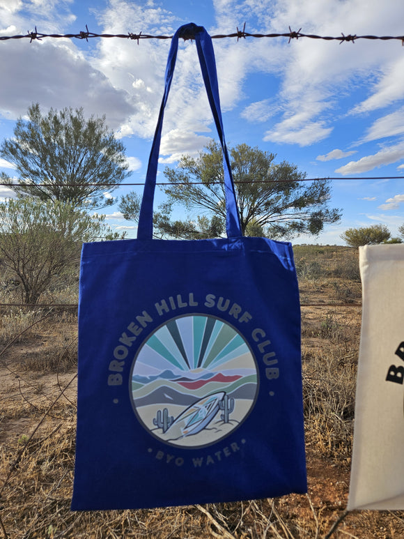 Broken Hill Surf Club Tote Bag Blue