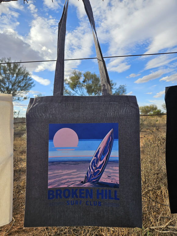 Broken Hill Surf Club Tote Bag Grey