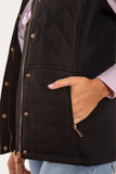 Ringers Western Toorak Wmns Quilted Vest Black