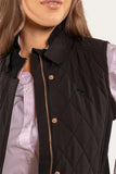 Ringers Western Toorak Wmns Quilted Vest Black