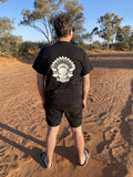 Sitting Bull Unisex Bull Tee Black w White