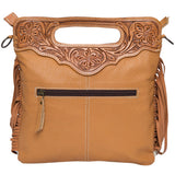 The Design Edge Cali Tooled Leather Sling Cowhide Bag