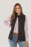 Ringers Western Toorak Wmns Quilted Vest Black