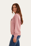 Ringers Western Varsity Wmns Crew Rosey Pink