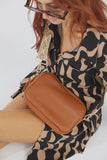 Nakoa Vegan PU Leather Miami Crossbody Bag Tan
